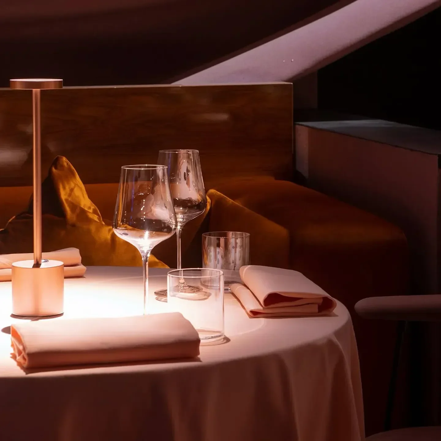 Elegant table setting at KRASOTA Dubai, showcasing dining experience in Dubai restaurant.