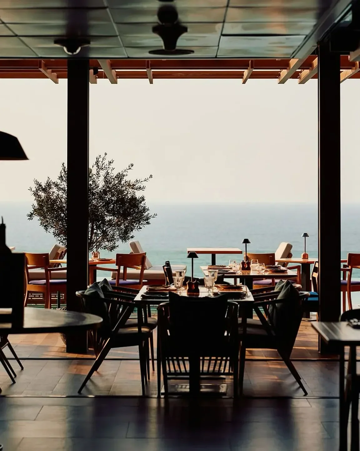 Tasca Dubai restaurant overlooking the sea, offering elegant dining experiences.
